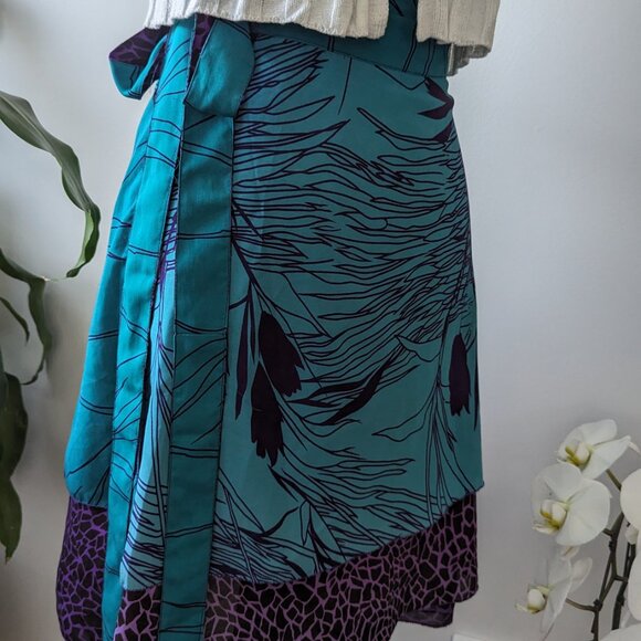 SoldCustom made wrap skirt - Picture 2 of 4